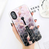 Hide Ring Stand Holder Phone Case