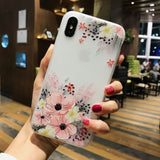 3D Relief Flower Leaves Phone Case