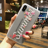 3D Relief Flower Leaves Phone Case