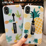 Hide Ring Stand Holder Phone Case