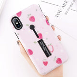 Hide Ring Stand Holder Phone Case