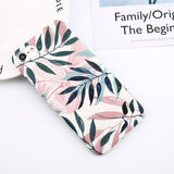 Flower Leaf Print Phone Case