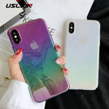 3D Water Drops Laser Rainbow Phone Case