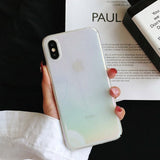 3D Water Drops Laser Rainbow Phone Case