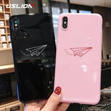 Cartoon Paper Plane Moon Phone Case