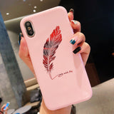Silicone Feather Phone Case