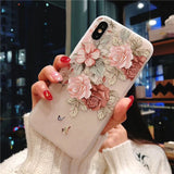 3D Flower Silicone Phone Case