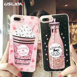 Glitter Bottle Quicksand Dynamic Phone Case