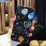 Glossy Space Planet Stars Phone Case