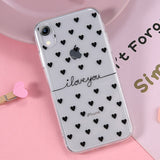 Clear Leopard Pattern Phone Case