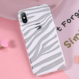 Clear Leopard Pattern Phone Case