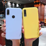 Solid Candy Color Silicone Phone Case
