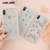 Real Dried Flower Transparent Phone Case