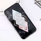 Glitter Powder Marble Phone Case