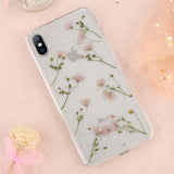 Real Dried Flower Transparent Phone Case