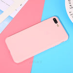 Candy Color Silicone Phone Case