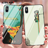 Tempered Glass Back Cover Phone Case