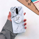 Marble Stand Holder Cover Phone Case
