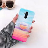 Marble Stand Holder Cover Phone Case