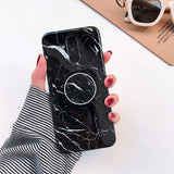 Marble Stand Holder Cover Phone Case