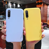Solid Candy Color Silicone Phone Case