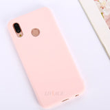 Solid Candy Color Silicone Phone Case