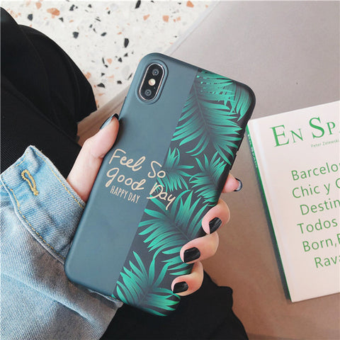 Fashion Green Leaf Phone Case
