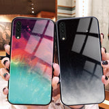 Colorful Tempered Glass Phone Case