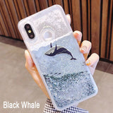 3D Whale Dolphin Glitter Star Phone Case