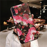 Rose Flowers Silicone Phone Case