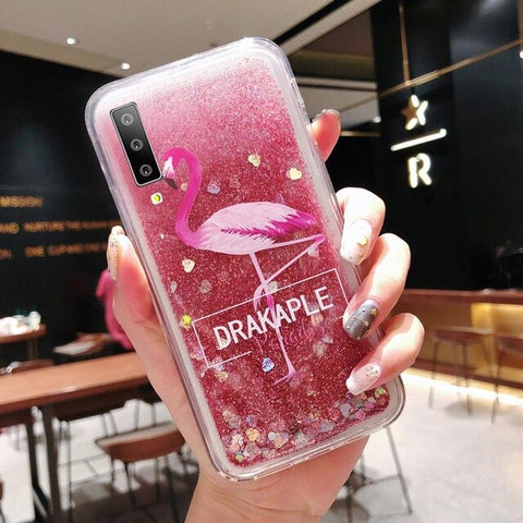 Liquid Flamingo Flower Phone Case