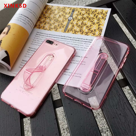 Invisible Silicone 3D Stand Phone Case