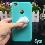 3d Squishy Cat Silicon Phone Case