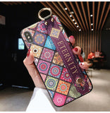 3D Vintage Relief Flower Pattern Phone Case