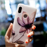 3D Relief Soft Silicone Flower Phone Case