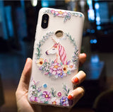 3D Relief Soft Silicone Flower Phone Case