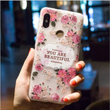 3D Relief Soft Silicone Flower Phone Case