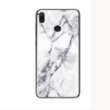 Luxury Marble Tempered Glass Phone Case