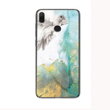 Luxury Marble Tempered Glass Phone Case