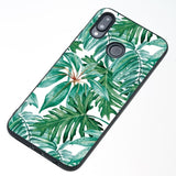 Silicone Shell Flowers Marble Flamingo Phone Case