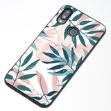 Silicone Shell Flowers Marble Flamingo Phone Case