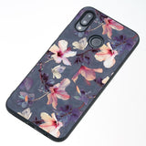 Silicone Shell Flowers Marble Flamingo Phone Case